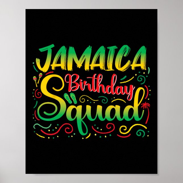 Poster Aniversários Meninas Jamaica Squad Trip 2025 Fotfi (Frente)