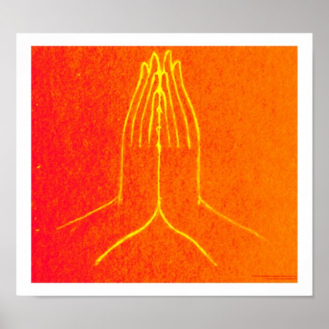 Póster Anjali/Namaskara MudraPoster (Frente)