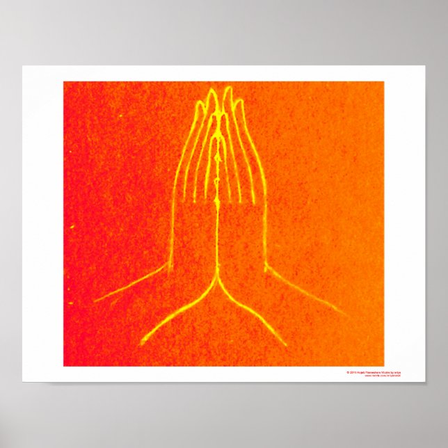 Póster Anjali/Namaskara MudraPoster (Frente)
