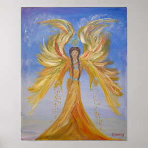 Póster Anjo abençoado da mãe dos Seraphim