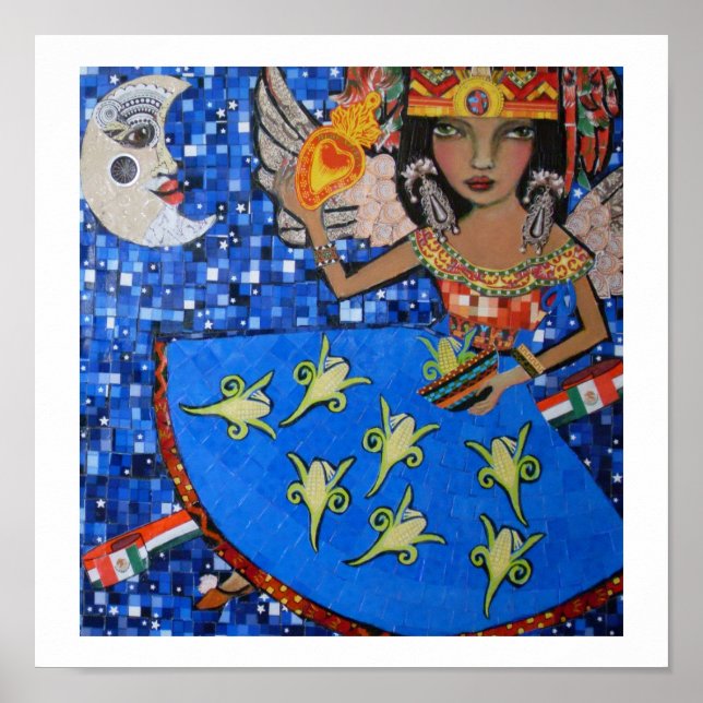 Póster anjo asteca (Frente)