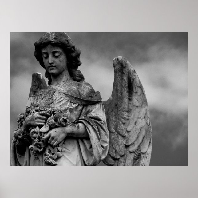 Póster Anjo com Rosas (Frente)