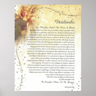 Póster Anjo-da-guarda dos DESIDERATA