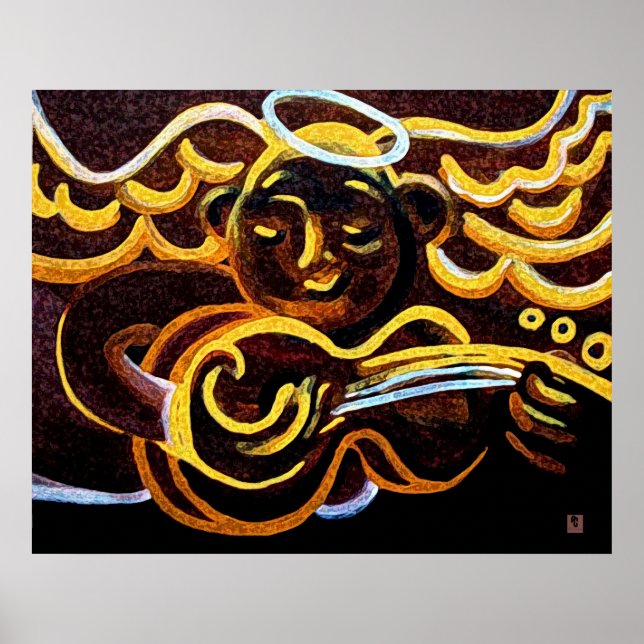 Póster Anjo da guitarra (Frente)