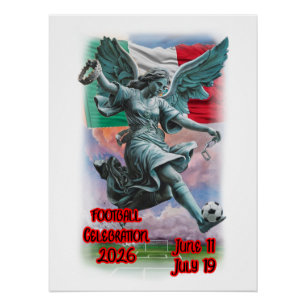 Póster Anjo da Independência Celebra Futebol em um