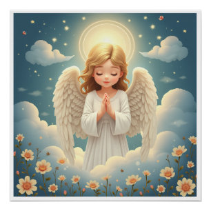 Póster anjo de oração