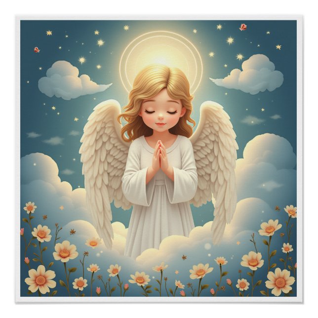 Póster anjo de oração (Frente)