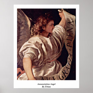 Póster Anjo do aviso por Titian