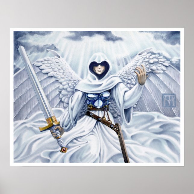 Poster Anjo do Compaixão do MtG (Frente)