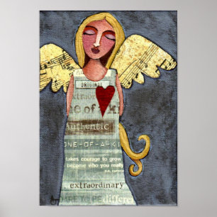 Póster Anjo do Coragem-impressão