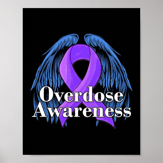 Poster Anjo do Dia da Consciência contra Vícios (Frente)