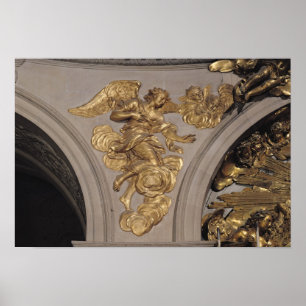 Póster Anjo do estilo de Louis XIV, do arco