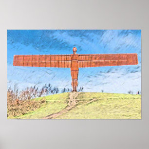 Poster Anjo do Norte, Gateshead, Inglaterra