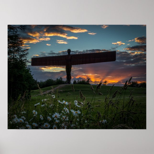 Póster Anjo do Sunset Poster/Impressão (Frente)