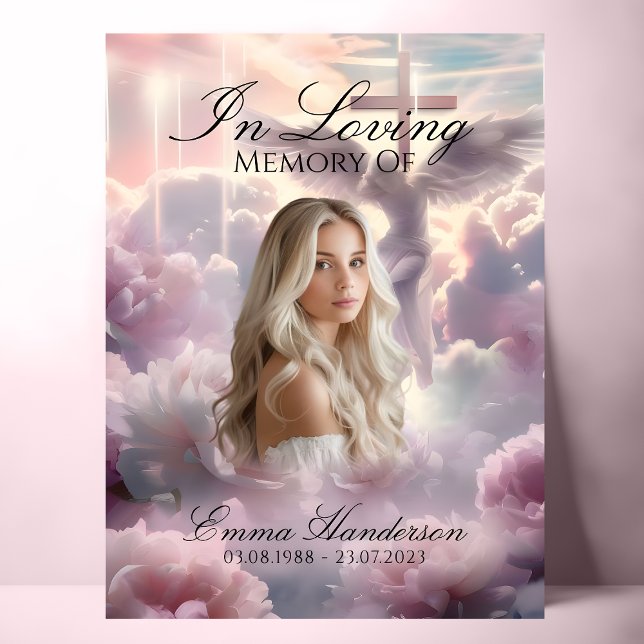 Poster Anjo e Cross Memorial - sinal de boas-vindas (Criador carregado)