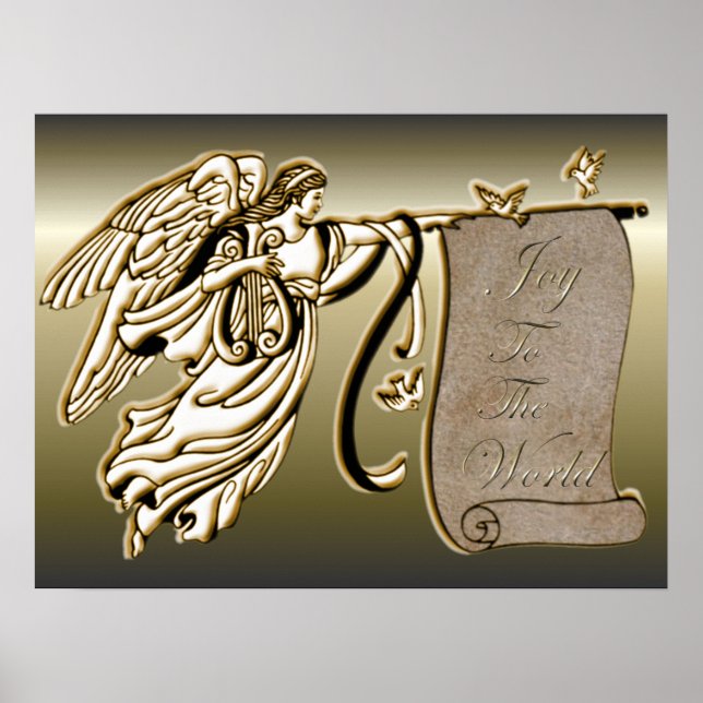 Póster Anjo e Joy para o Percurso Mundial (Frente)