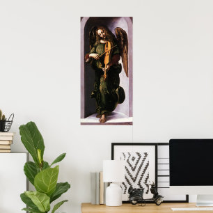Poster Anjo em Verde com uma Viela por Leonardo da Vinci