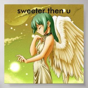 Póster anjo então u mais doce do manga