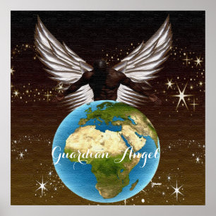 Poster Anjo Guardião Africano