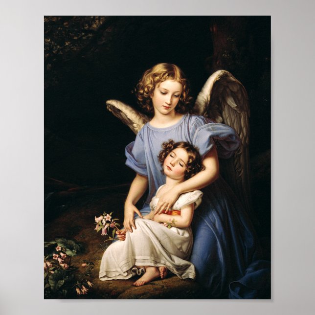 Poster Anjo guardião de Joseph Karl Stieler (Frente)