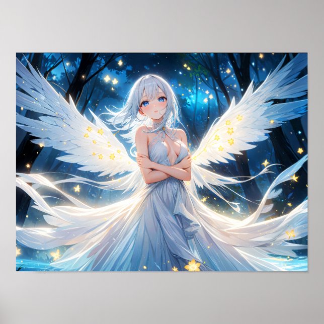 Poster Anjo iluminado da Luz (Frente)