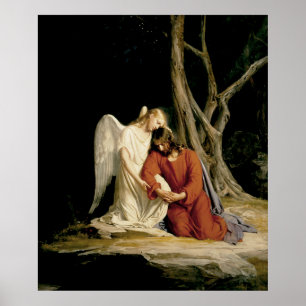 Poster Anjo & Jesus de Carl Bloch