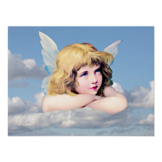 Póster Anjo nas Nuvens (Frente)