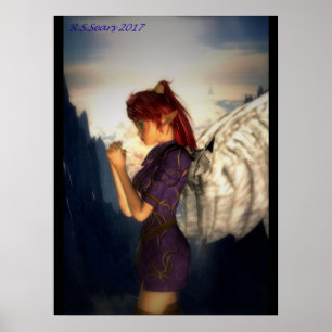 Poster anjo praying