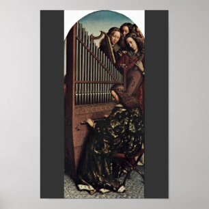 Póster Anjo que joga por Hubert Van Eyck (a melhor