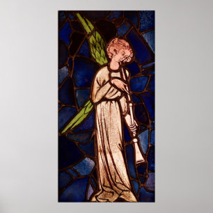 Póster Anjo que joga uma trombeta, c.1280