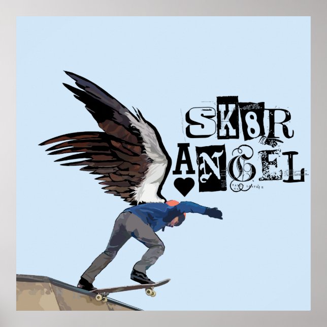 POSTER ANJO SK8R 1 (Frente)