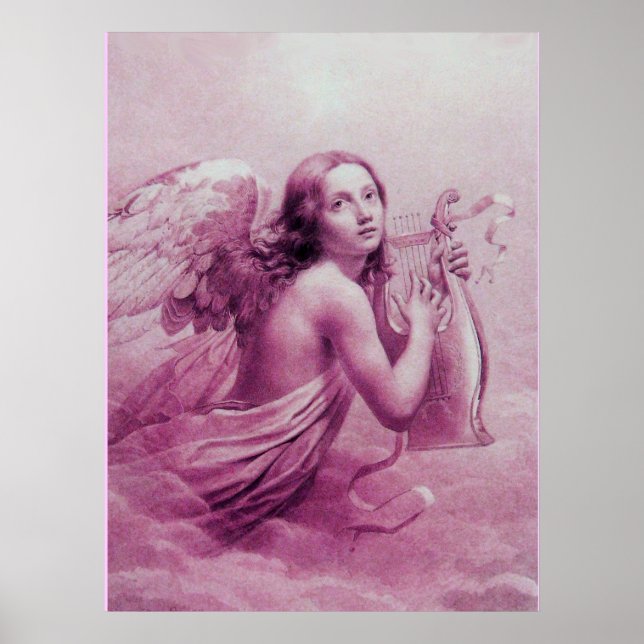 PÓSTER ANJO TOCANDO LIRA SOBRE AS NUVENS (Frente)