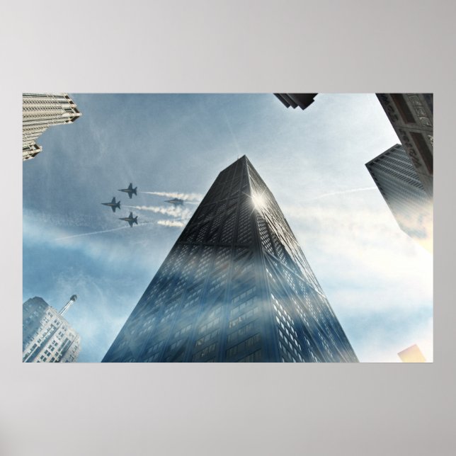 Póster Anjos azuis (Frente)