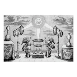 Póster Anjos divinos da alquimia