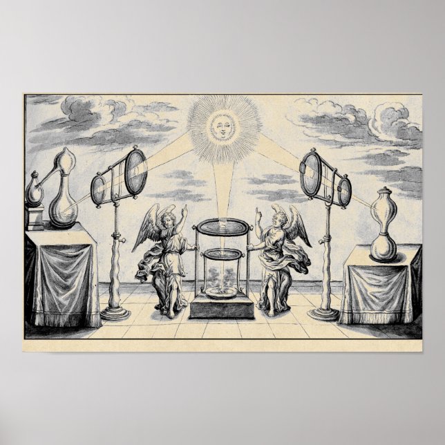 Poster Anjos Divinos da Alquimia (Frente)