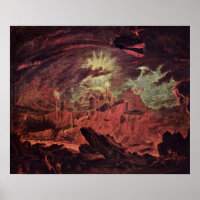 Anjos falecidos no inferno por John Martin