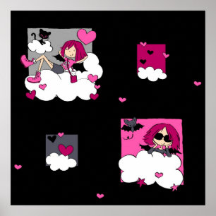 Póster Anjos góticos