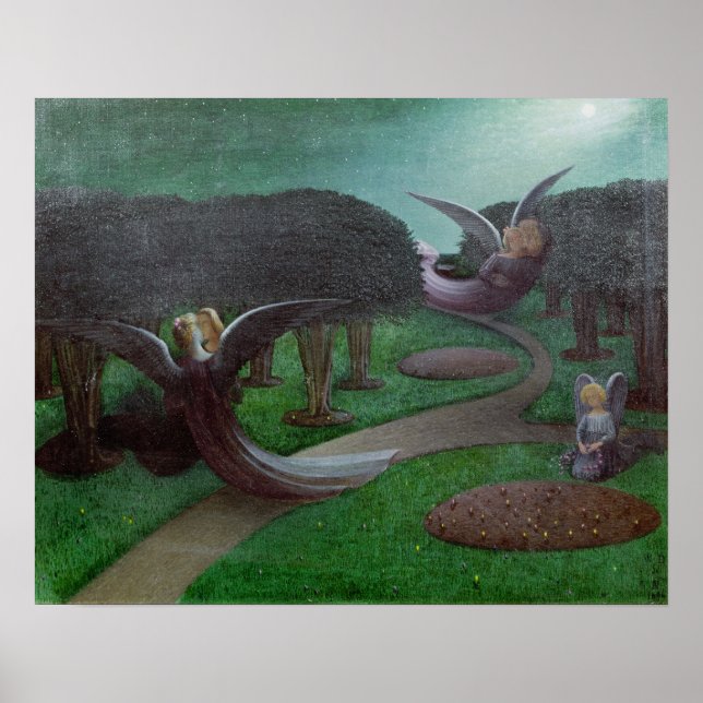 Poster Anjos na Noite, 1896 (Frente)