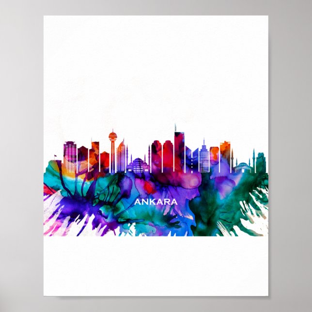 Poster Ankara Skyline (Frente)