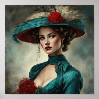 Poster Anna A Proper Art Deco Lady