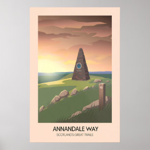 Poster Annandale Way Scotlands Great Trails Cartaz