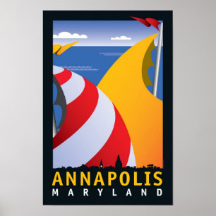 Póster Annapolis, Sails