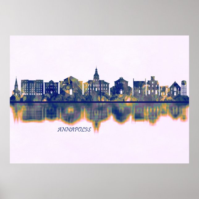 Poster Annapolis Skyline (Frente)