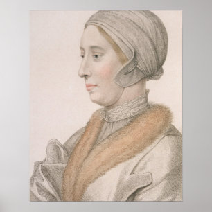 Poster Anne Boleyn (1507-36) gravada por Francesco Bartol