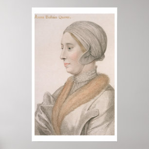 Poster Anne Boleyn (1507-36) gravada por Francesco Bartol