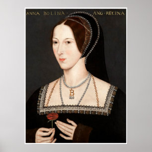 Poster Anne Boleyn Tudor Queen Hever Castle