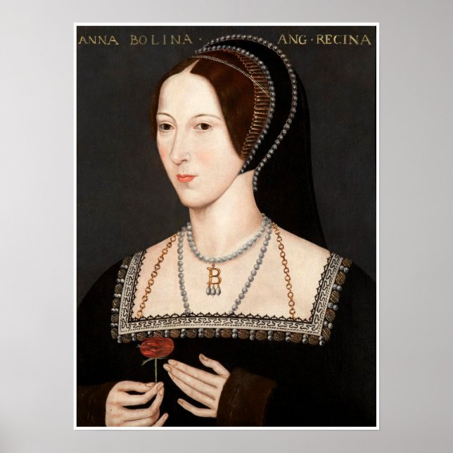 Poster Anne Boleyn Tudor Queen Hever Castle (Frente)