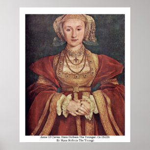 Póster Anne de Cleves. Hans Holbein o mais novo