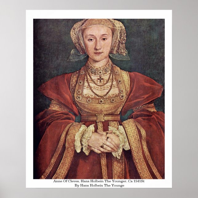 Póster Anne De Cleves. Hans Holbein The Younger (Frente)