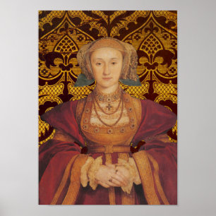Poster Anne de Cleves, rainha do retrato de Inglaterra